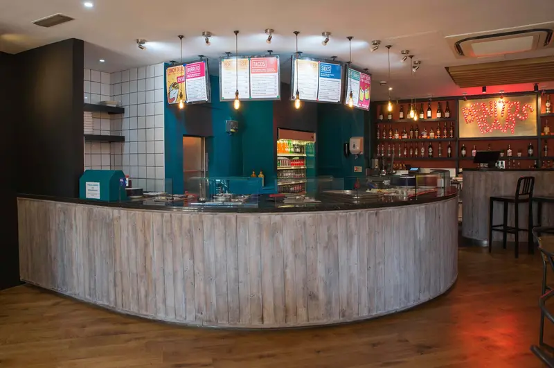 Benitos restaurant counter and bar seating