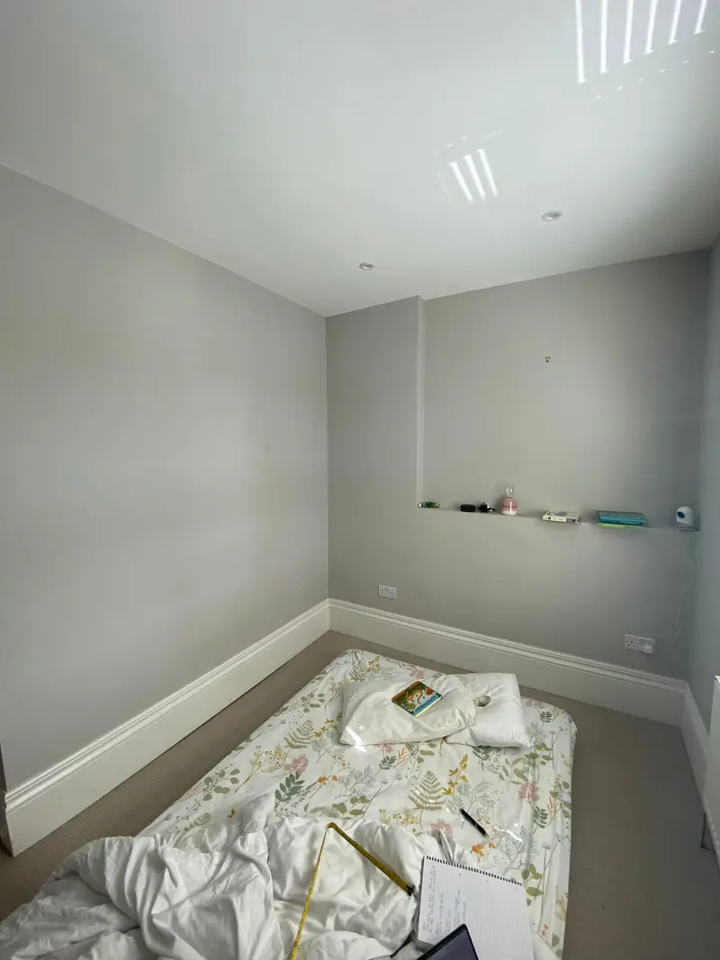 Child’s bedroom stripped back before decorating