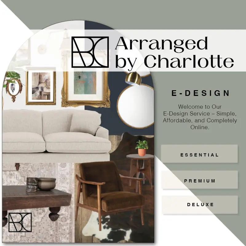 Arranged by Charlotte e-design packages graphic